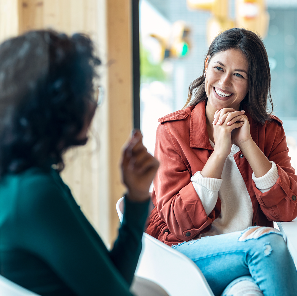 Women making professional connections